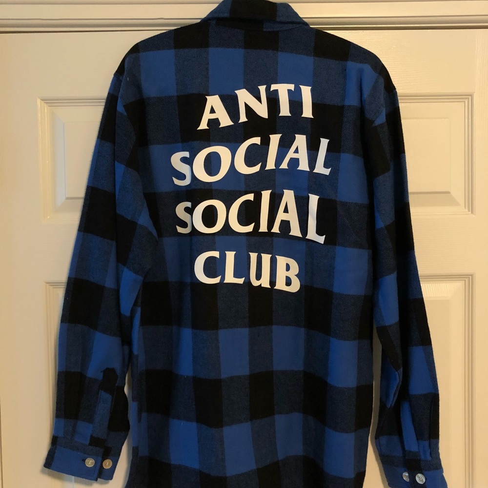 AntiSocialSocialClub blur flannel